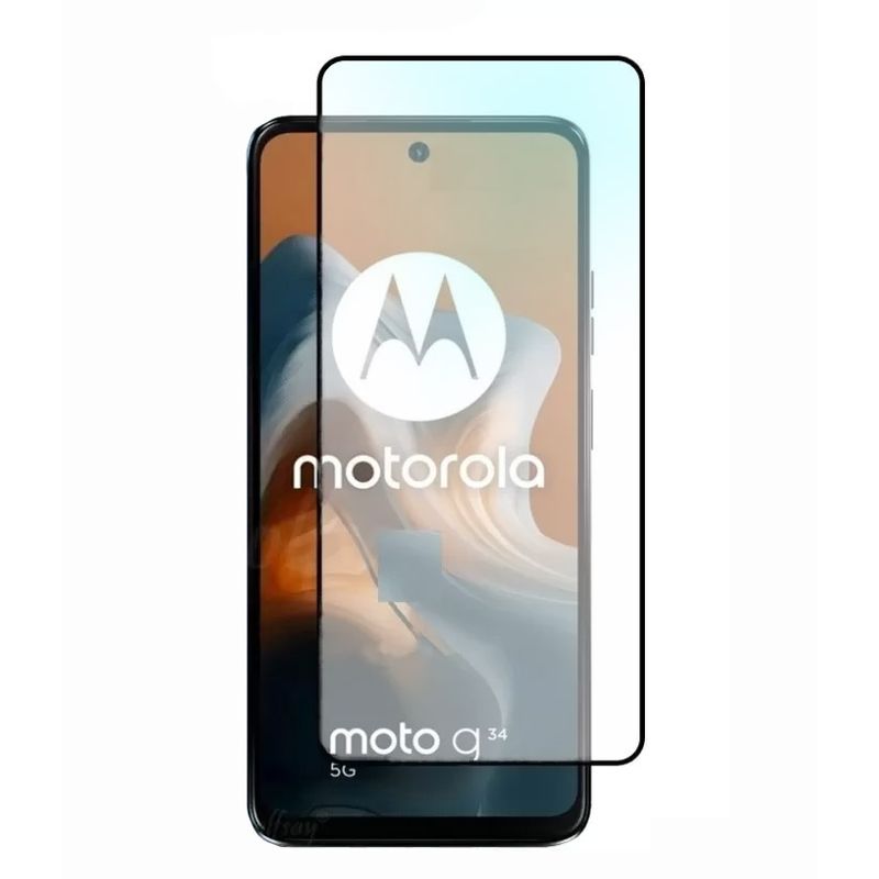 GENERICO - PROTECTOR LAMINA VIDRIO TEMPLADO COMPLETA PARA MOTO G34