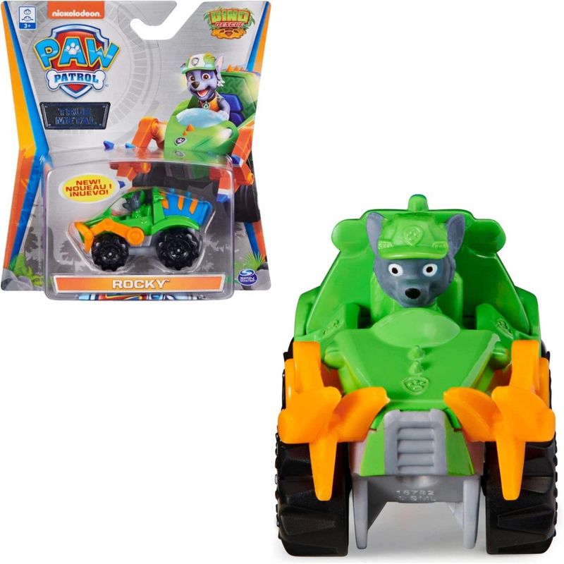 PAW PATROL - Paw Patrol Dino Rescue Vehículo Metálico Rocky