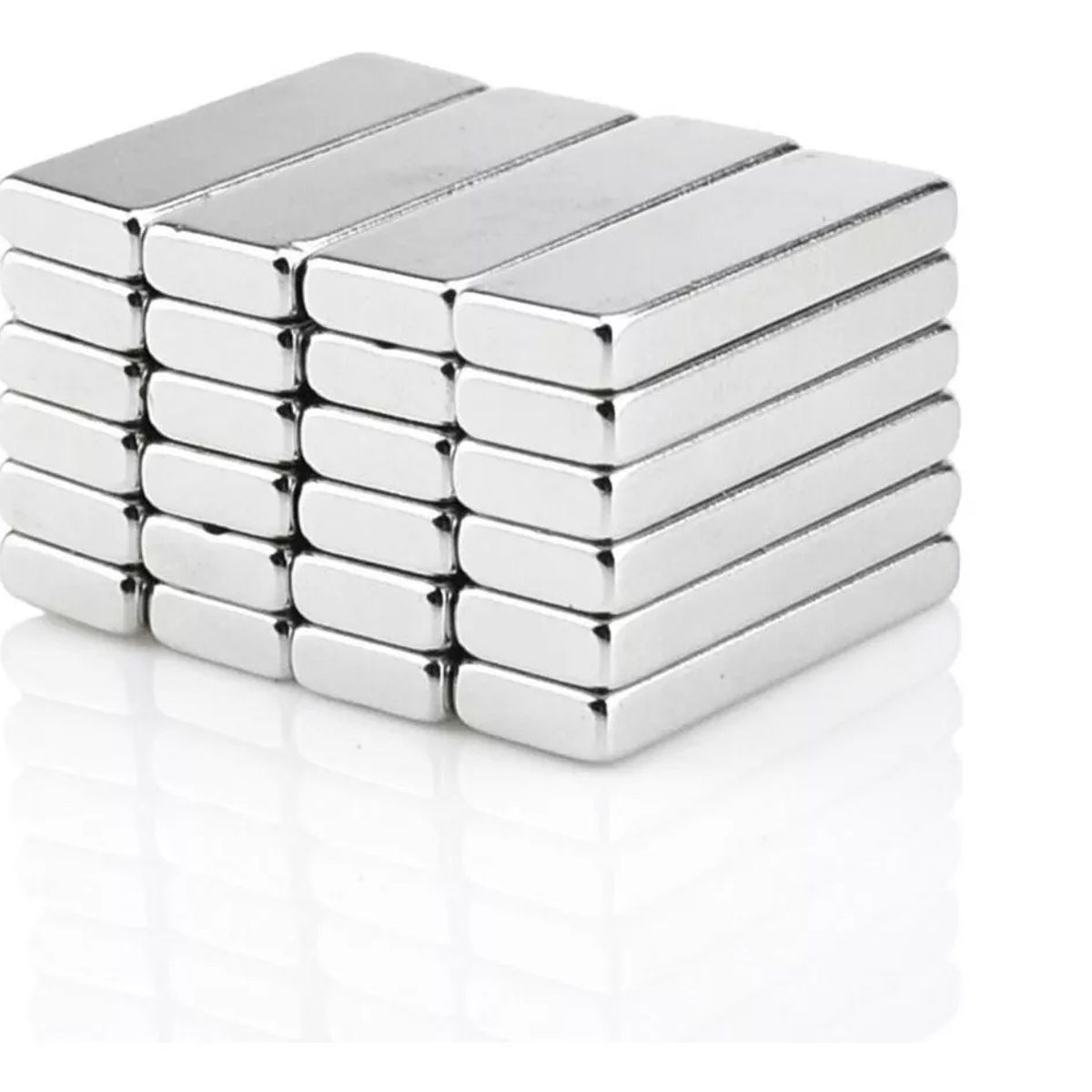 KUANGYE - Imanes neodimio Rectangular 15 Unds De 30x10x4mm