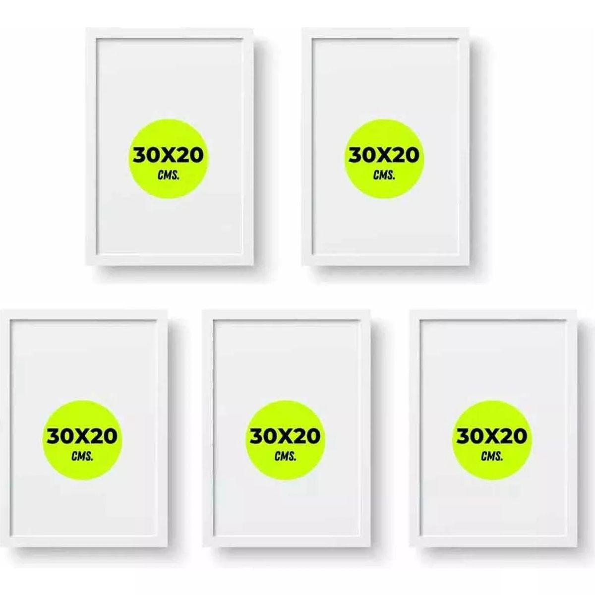KUANGYE - 5 Piezas Cuadros Decorativos Portarretratos Marco De Fotos