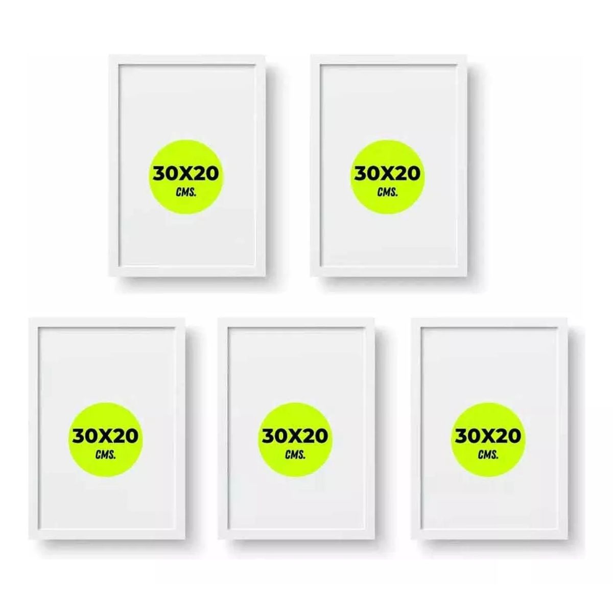 KUANGYE - 5 Piezas Cuadros Decorativos Portarretratos Marco De Fotos