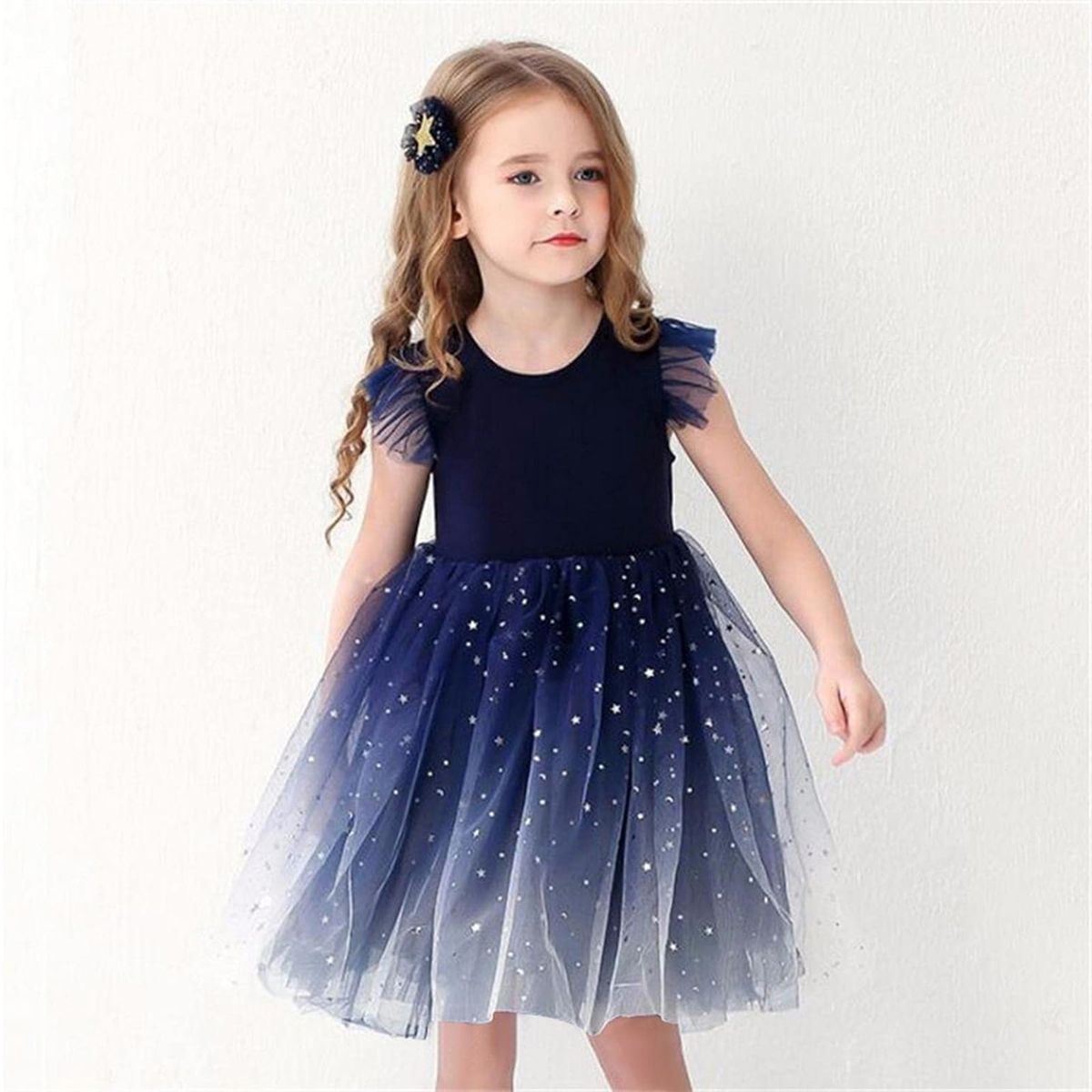 EDWINAYY - Vestido De Tul De Princesa Para Fiesta Boda Para Ni?a