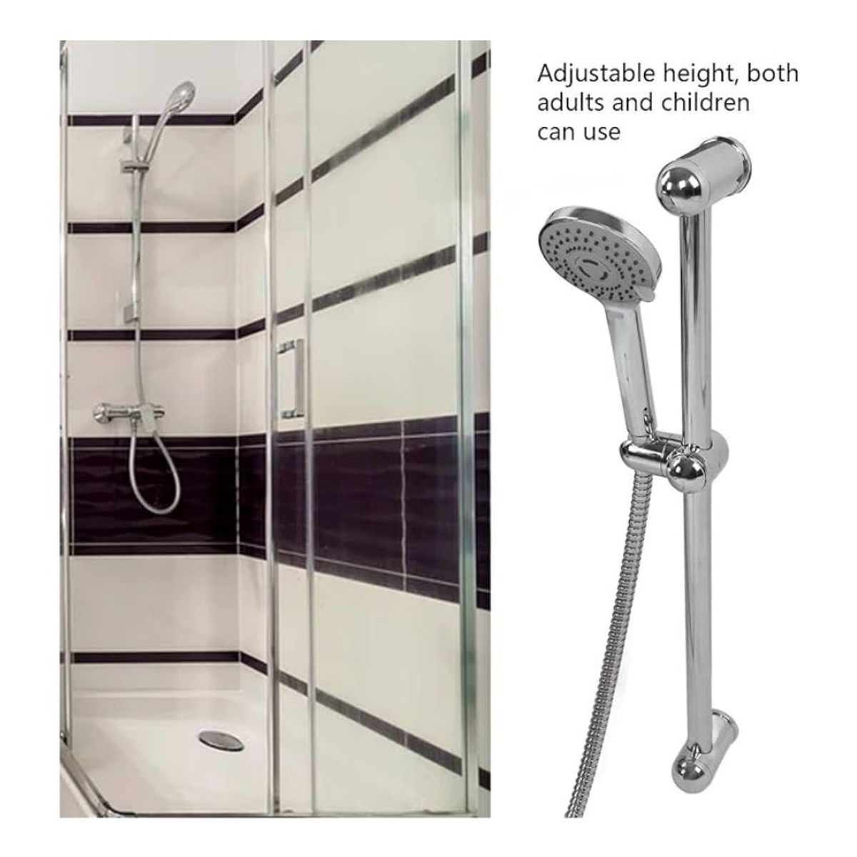 GENERICO - Ducha Elevable De Baño Columna Extensora Rotación