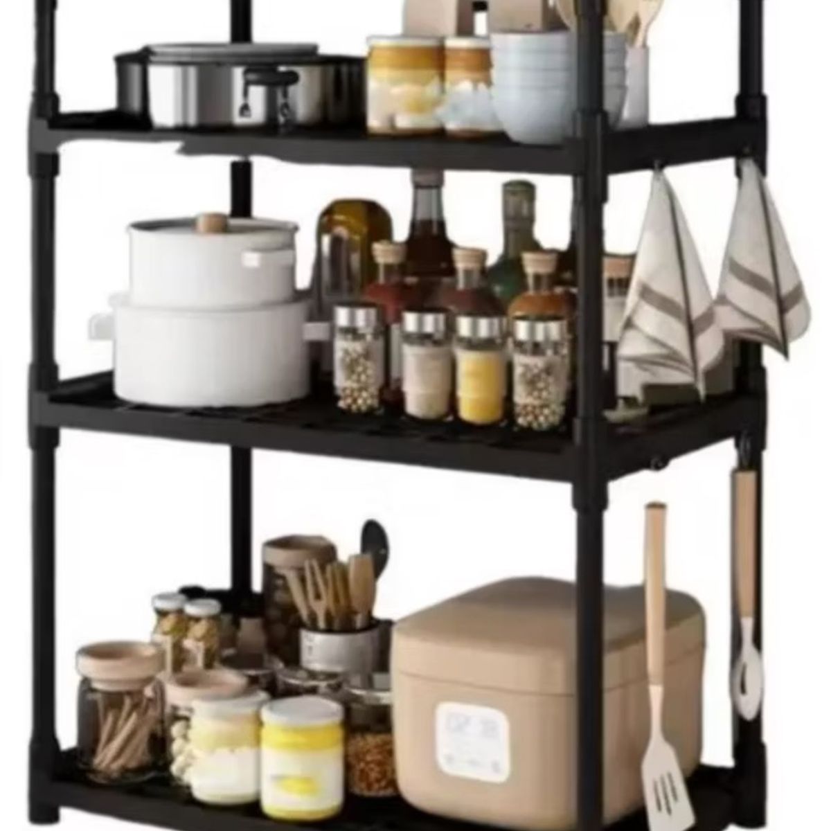 GENERICO - Organizador Rack Cocina 3 Niveles Cocina Multifuncional