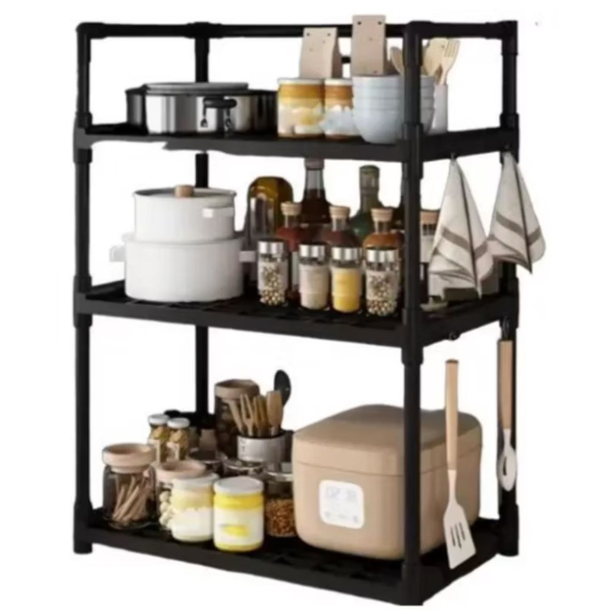 GENERICO - Organizador Rack Cocina 3 Niveles Cocina Multifuncional