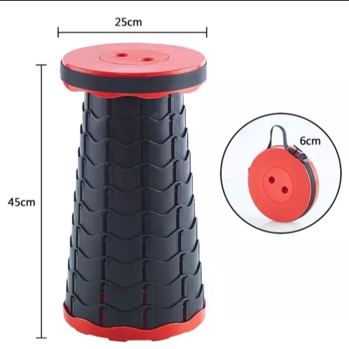 GENERICO - Banco Silla Plegable Taburete Portátil Asiento Retráctil