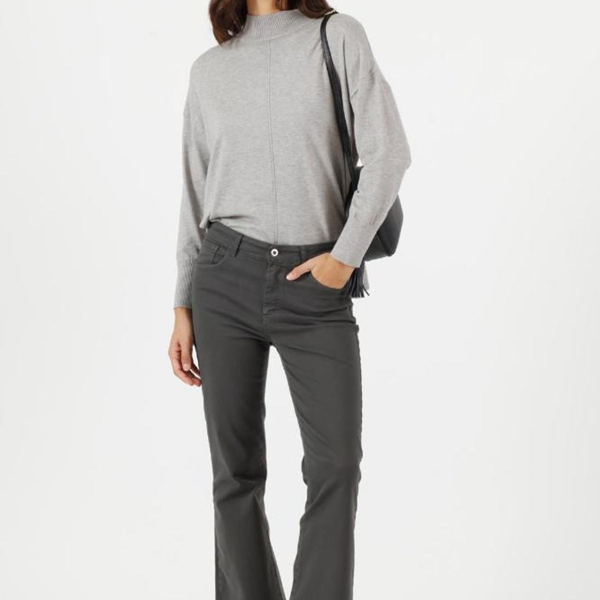 PRIVILEGE - Jeans flare gris PRIVILEGE 781 - Gris