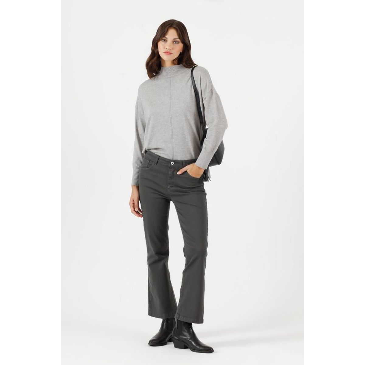 PRIVILEGE - Jeans flare gris PRIVILEGE 781 - Gris
