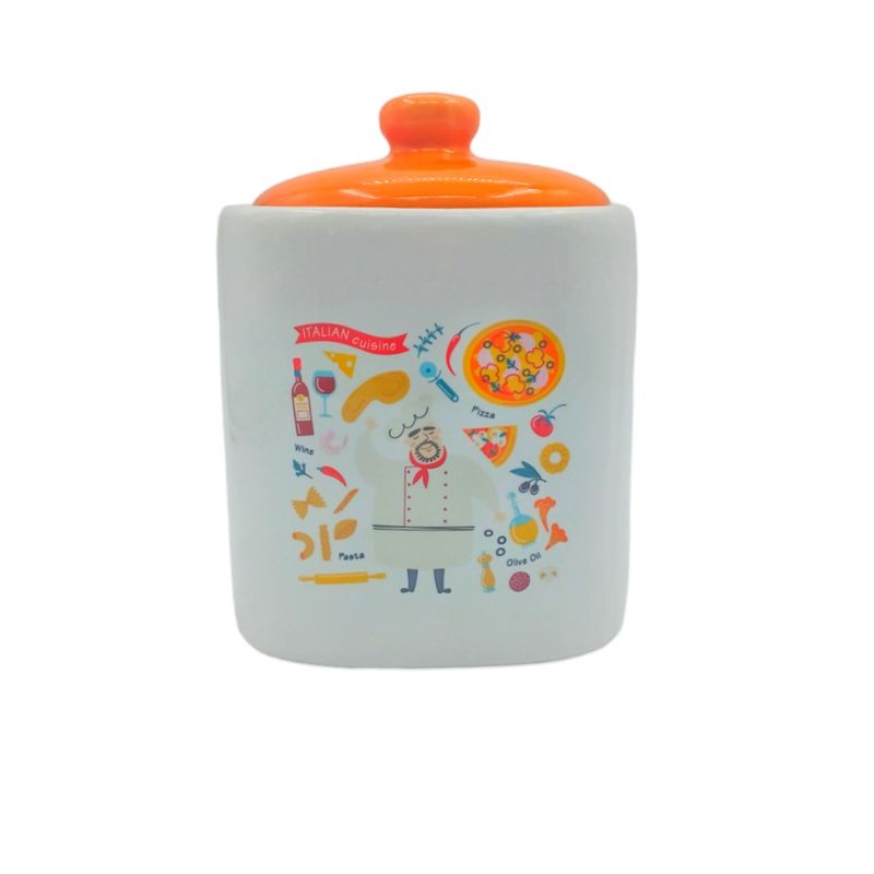 MOGA - Azucarero especiero frasco loza 14x14x18cm 1500ml