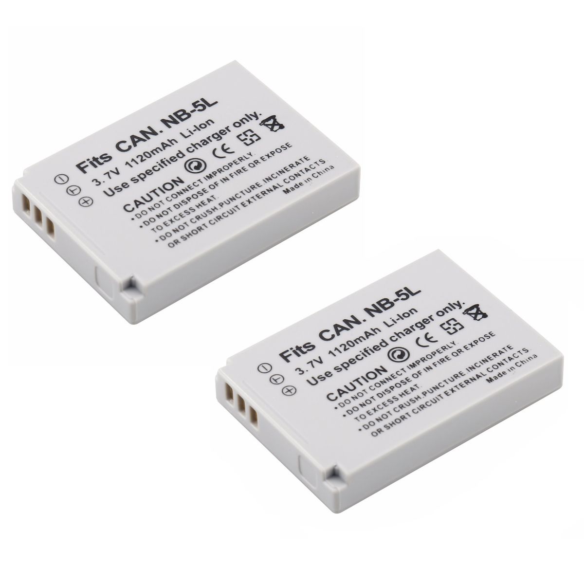 GENERICO - 2 BATERÍAS NB-5L CANON ALTERNATIVA