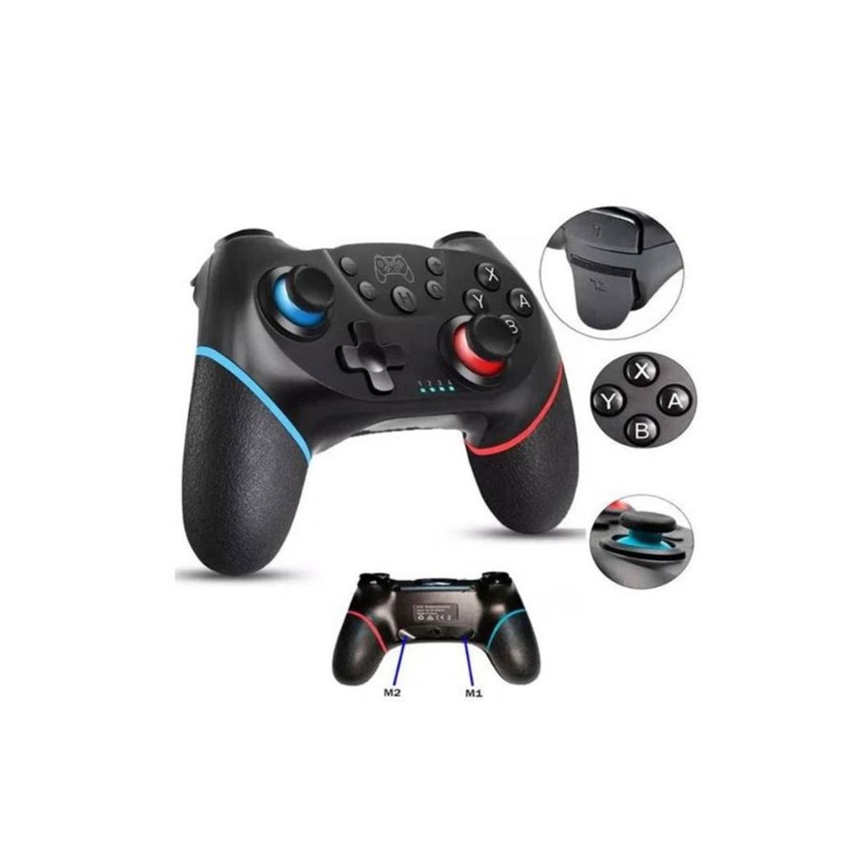 GENERICO - Control Mando Videojuegos Pro Recargable Joystick