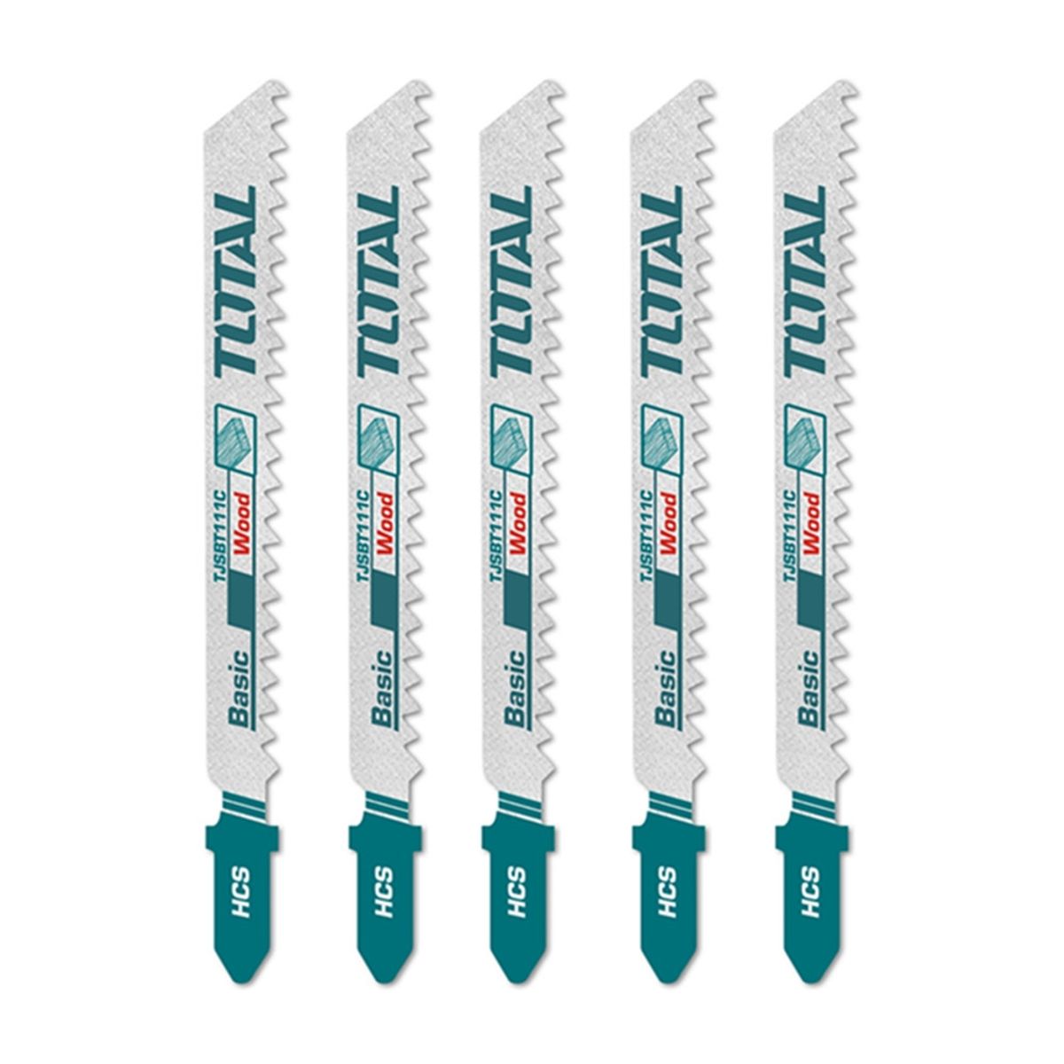 TOTAL TOOLS - Set Jgo De Hojas Para Sierra Caladora P Madera 5 Pcs Total