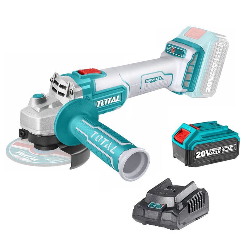 TOTAL TOOLS - Galletera Esmeril Angular 125mm 20v Bat+ Carg Tagli201258