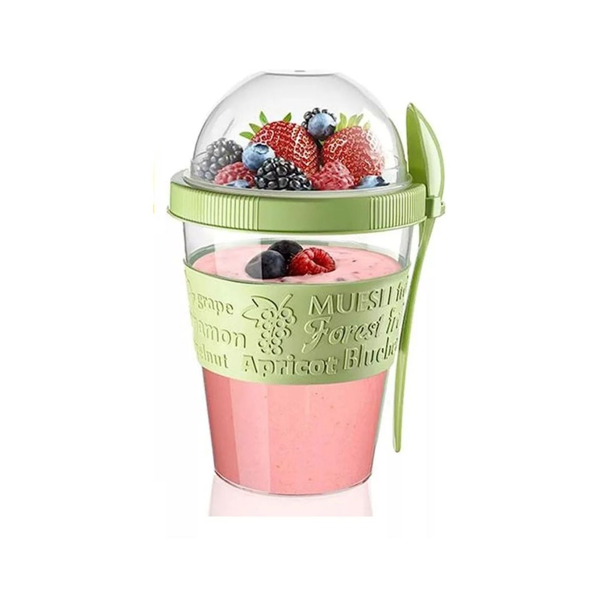 TITIZ - Vaso De Yogurt Cereal Frutas 600ml + Cuchara