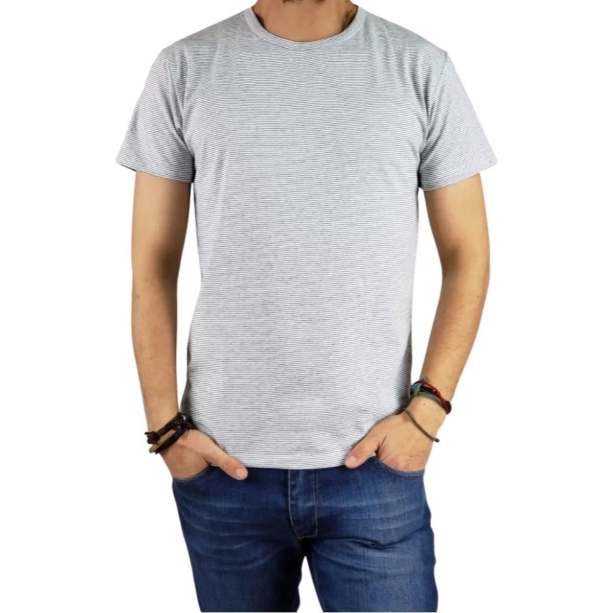 LOOK SHOP - Polera Manga Corta Algodón Hombre Diseño Calidad Lineas 145