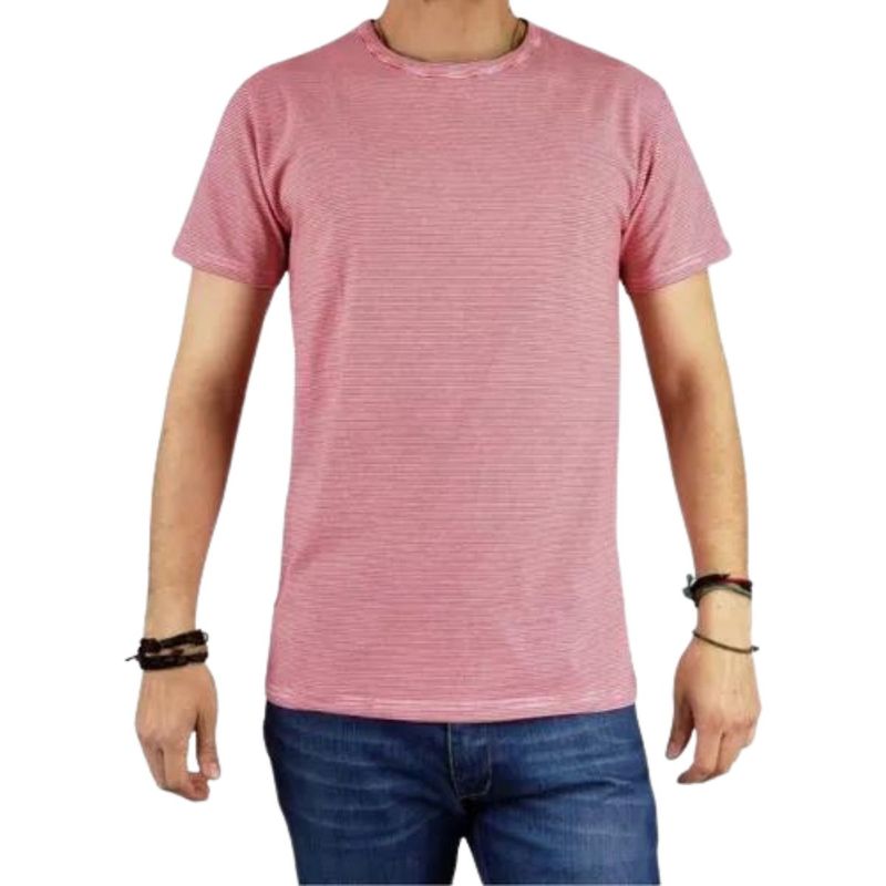 MPROPIA - Polera Manga Corta Algodón Hombre Diseño Calidad Lineas 145