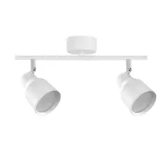 HB LEDS - Foco LED Sobrepuesto Decorativo Doble GU-10 Blanco Híades