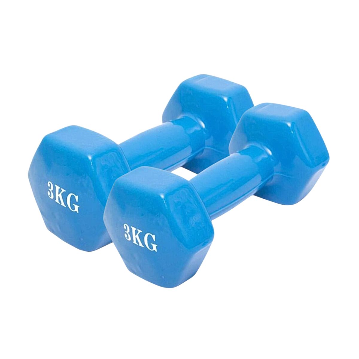 GENERICO - Pack Fitness Bandas Elásticas X3 + 2 Mancuernas 3 Kg C/u