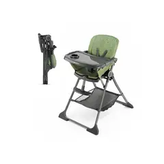 KINDERKRAFT - Silla de Comer Plegable FOLDEE Verde