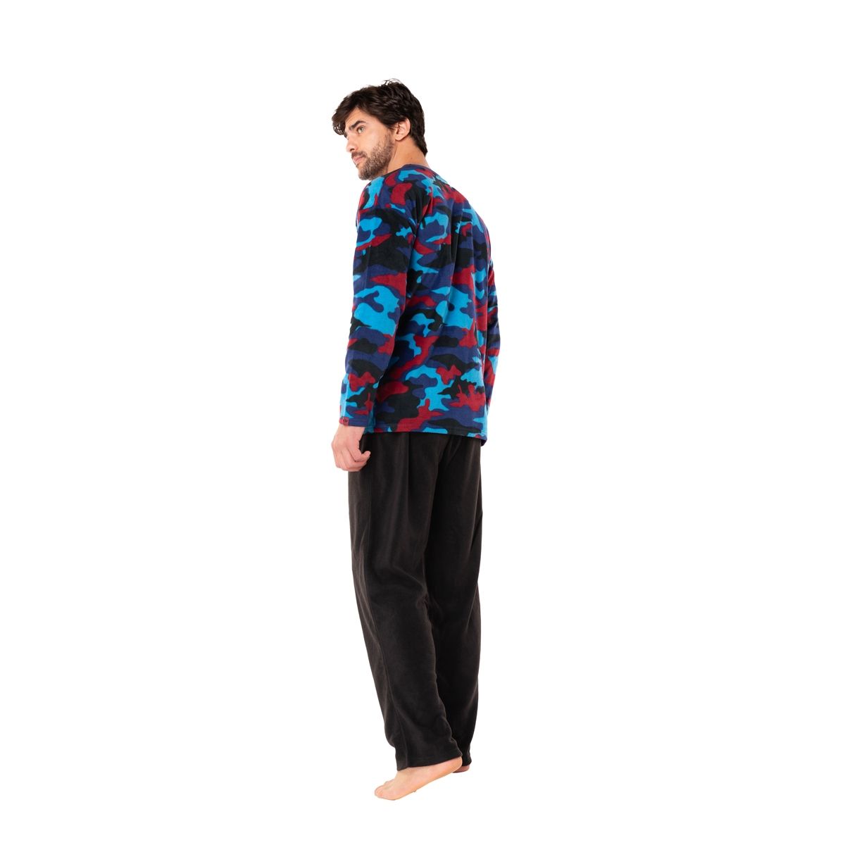 TOP - Pijama Largo Hombre Micropolar Invierno C1 Top