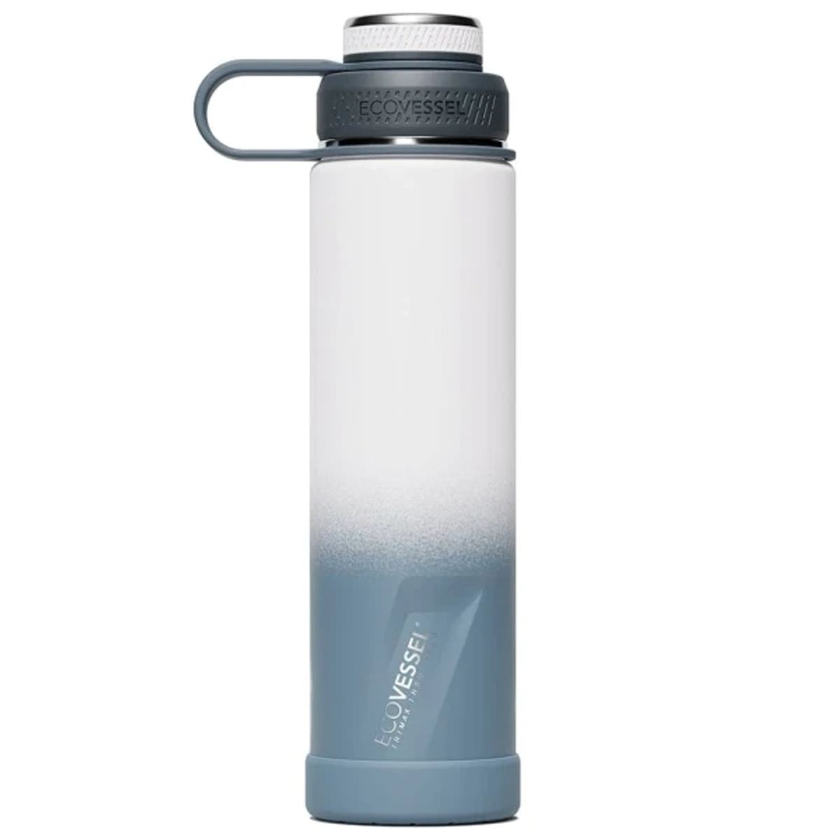 ECOVESSEL - Botella inox Boulder 709 ml Blanco Gris