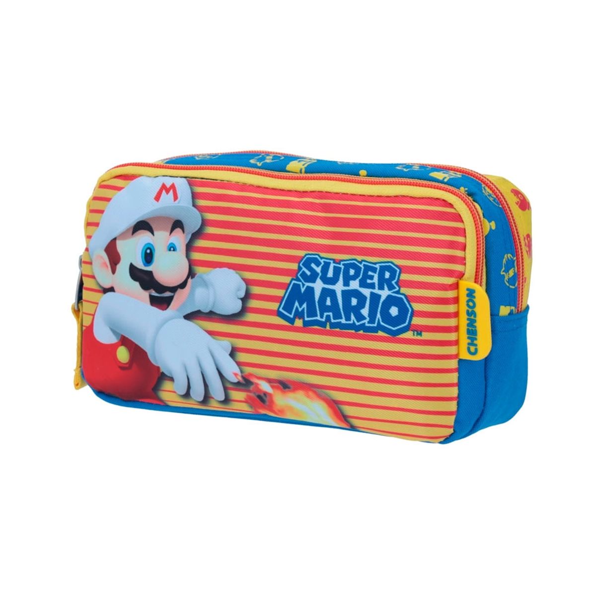 NINTENDO - ESTUCHE LAPICES INFANTIL ORIGINAL SUPER MARIO FUEGO