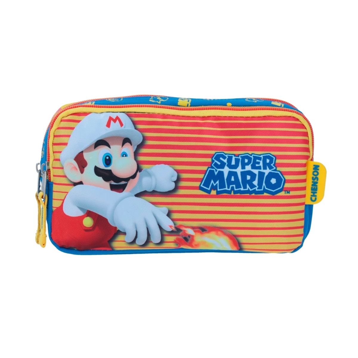 NINTENDO - ESTUCHE LAPICES INFANTIL ORIGINAL SUPER MARIO FUEGO