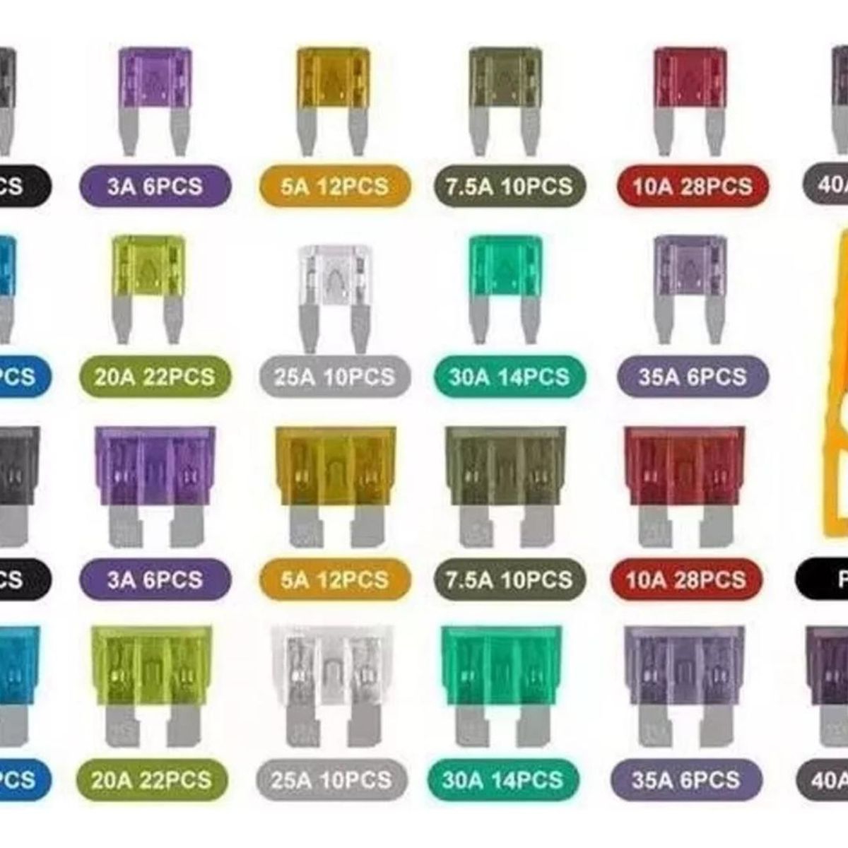 IMPORTCLICK - Kit 300Piezas Fusibles Coche Automotriz Caja