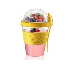 TITIZ - Vaso De Yogurt Cereal Frutas y Verduras 600ml + Cuchara