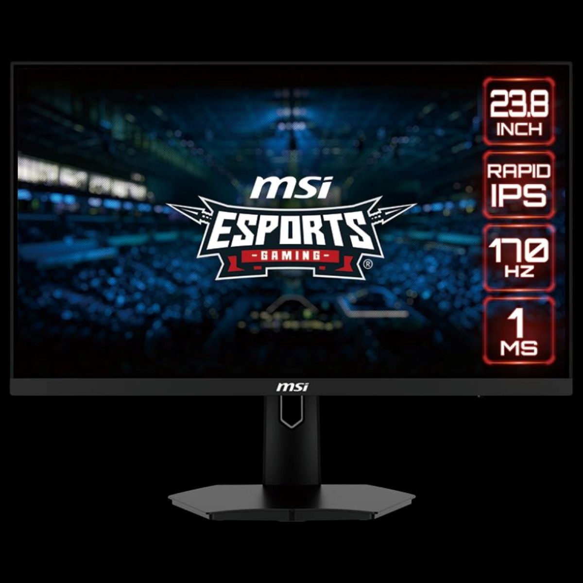 MSI - Monitor Gamer MSI G244F 23.8" Rapid IPS 170 Hz 1ms FHD Negro MSI