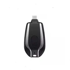 GENERICO - Llavero Portátil Mini Power Bank De 1500 Mah Tipo c Negro