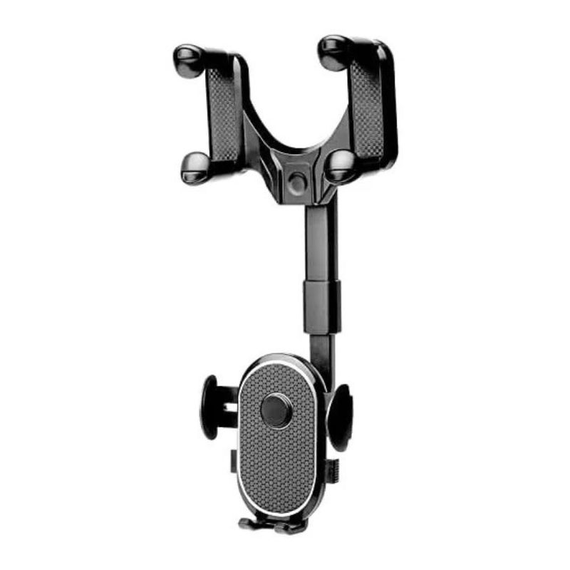 GENERICO - Soporte Holder Celular Retrovisor Espejo Universal 360 Grado