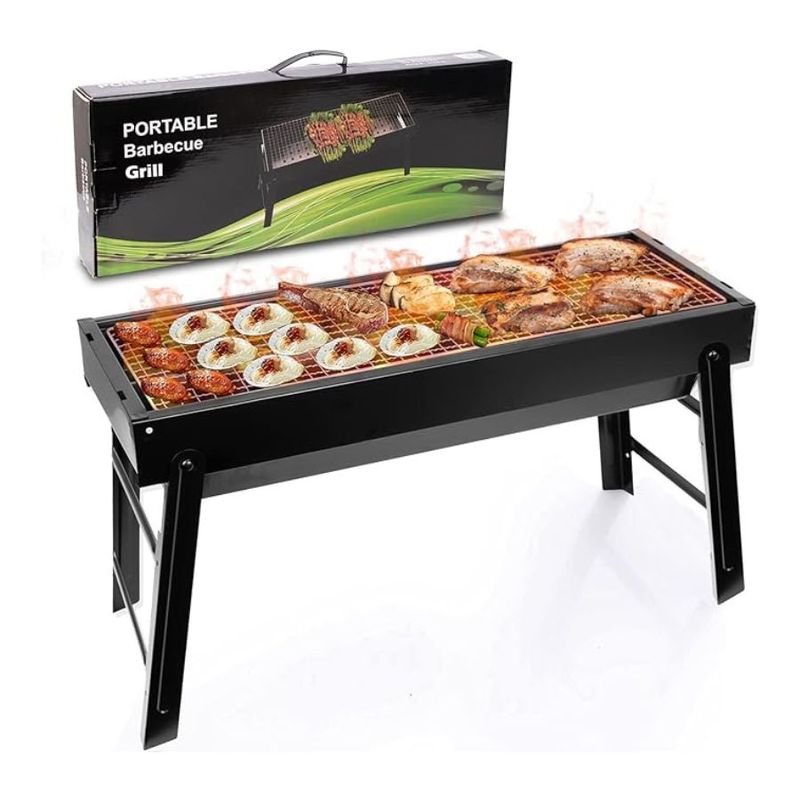 GENERICO - Parrilla De Carbon Portatil Plegable De Mesa Picnic Viajes