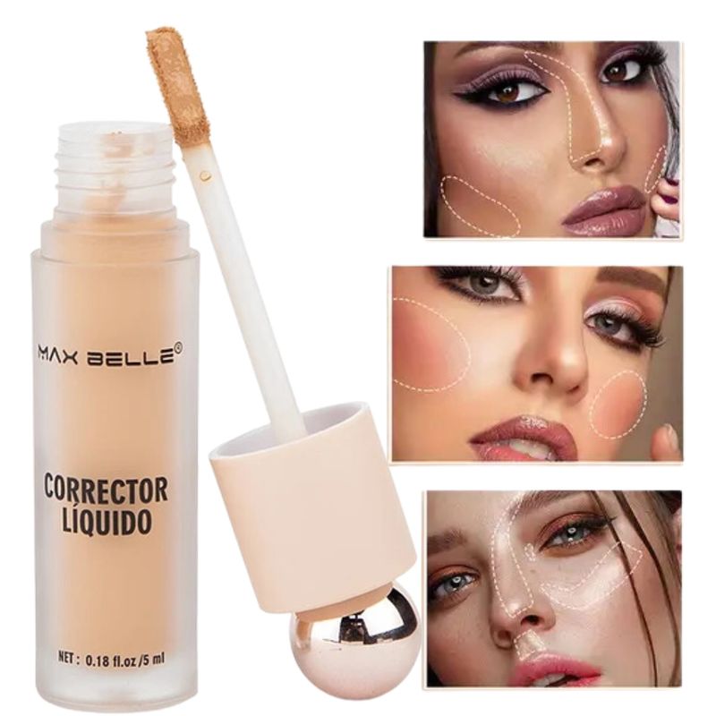 MAXBELLE - Corrector Líquido Para Ojeras E Imperfecciones 12