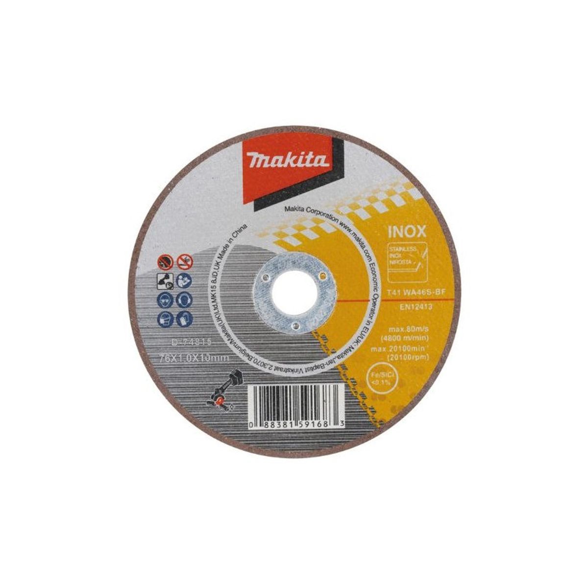 MAKITA - Discos 5unid Corte Fino Makita Dmc300 75x10mm D-74815