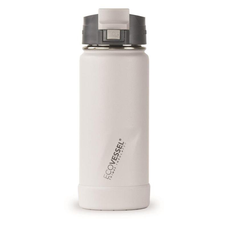 ECOVESSEL - Botella inox de viaje 473 ml The perk blanco