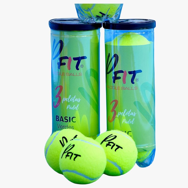GENERICO - PELOTA PADEL 3 UNIDADES VERDES