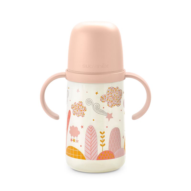 SUAVINEX - MAMADERA ASAS 270 ML SILICONA +6 MESES DREAMS PINK I