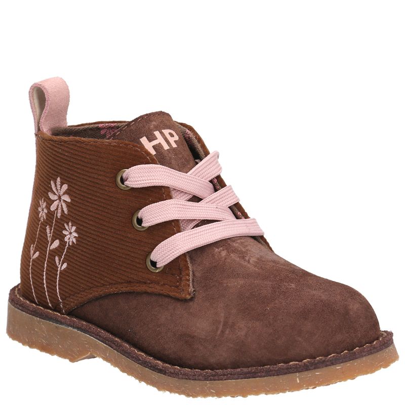 HUSH PUPPIES - Botín Cuero Niña Andy Café HUSH PUPPIES
