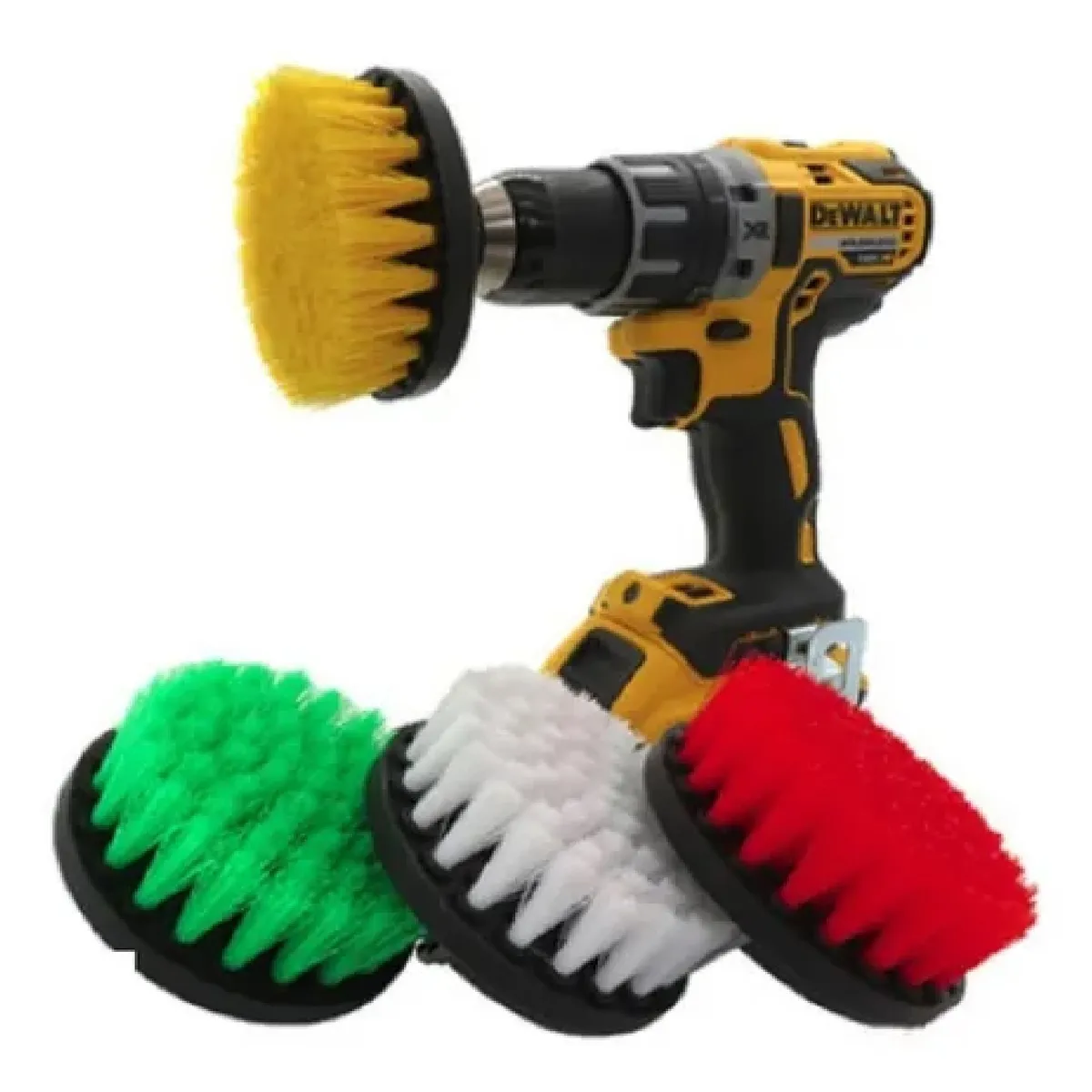 GENERICO - 4 Cepillos Escobillas Limpieza De Tapiz/alfombra Auto