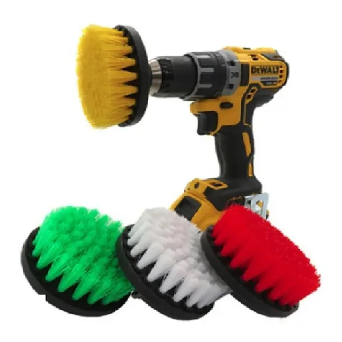 GENERICO - 4 Cepillos Escobillas Limpieza De Tapiz/alfombra Auto