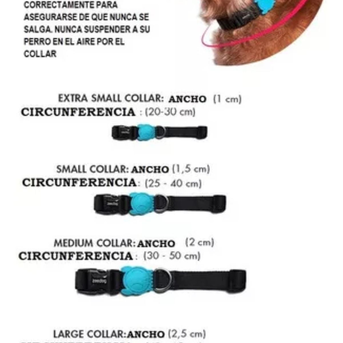 ZEEDOG - Collar Zeedog Para Perro Modelo Mahalo - Talla S