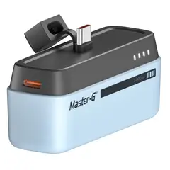 MASTER G - Cargador Portátil Power Bank 5.000 mAh Tipo C Celeste