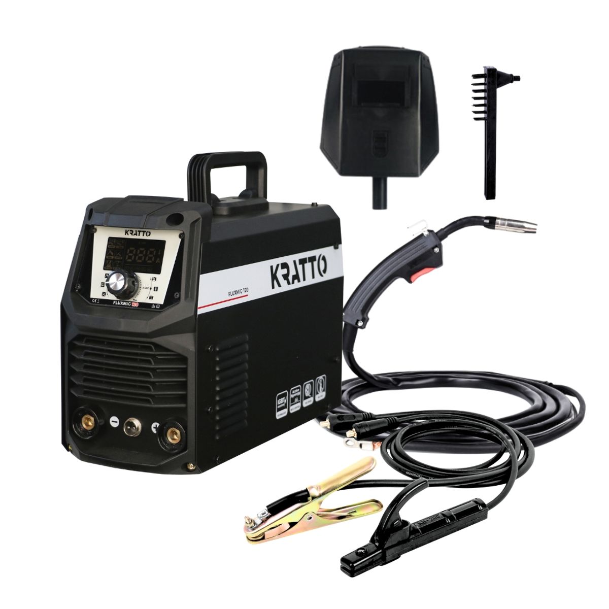 KRATTO - Soldadora FLUX MIG 120 Multiproceso 4 EN 1 - KRATTO[20-120A]