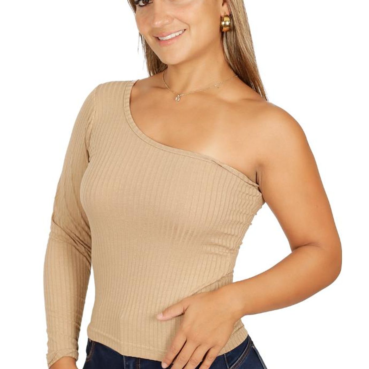 DIVINO JEANS - Polera Aline II Camel Divino Jeans