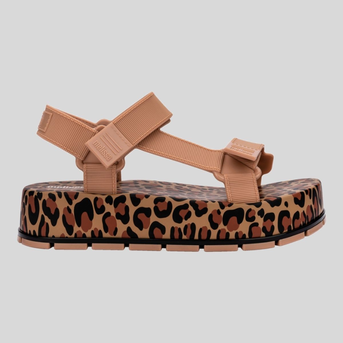 MELISSA - Sandalia Melissa Flowing Platform Beige/Negro/Marron