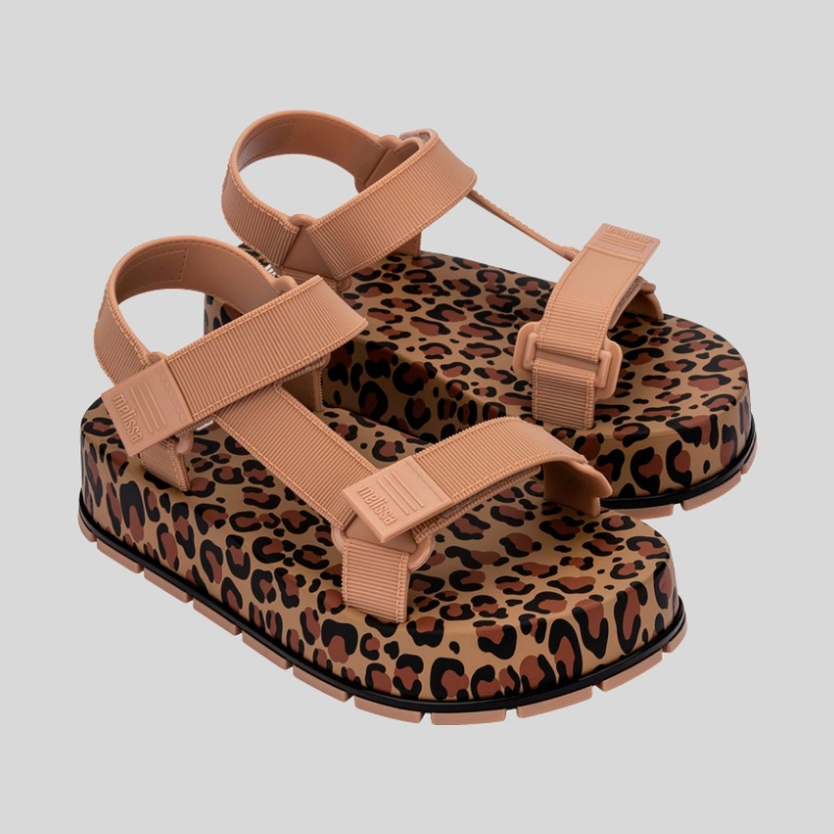 MELISSA - Sandalia Melissa Flowing Platform Beige/Negro/Marron