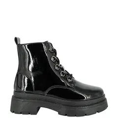 ALQUIMIA - Botin Mujer Negro Charol Indo