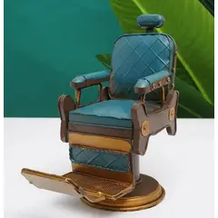 GENERICO - Silla Barbero Americano Retro Vintage Artesanía De Metal