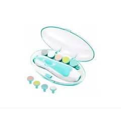 GENERICO - Corta Uñas Para Bebés Y Niños Lima Eléctrica Pulidor CELESTE